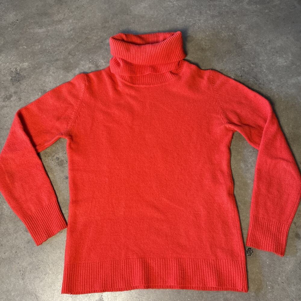 Vintage 80s 70s Genesis Sweater L Lambs Angora‎ Wool Sweater Turtleneck